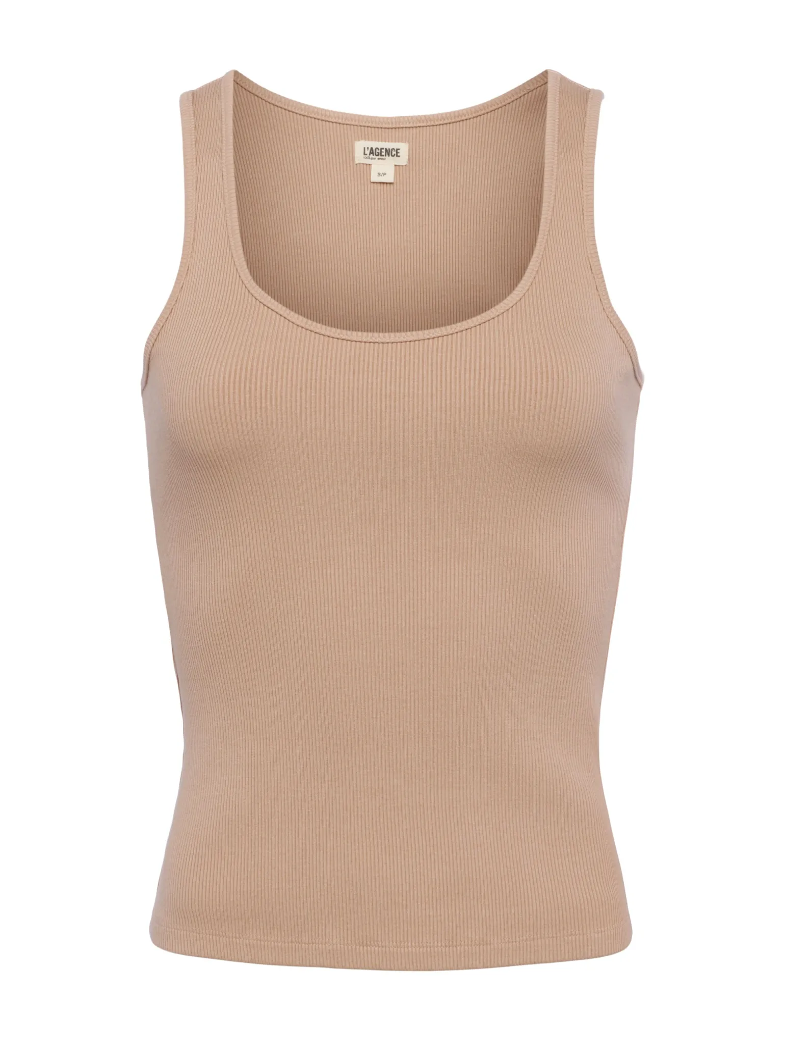 Adira Scoop Neck Tank Cappuccino
