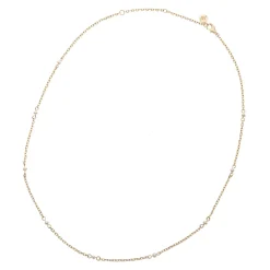 Adjustable Pearl Station Necklace