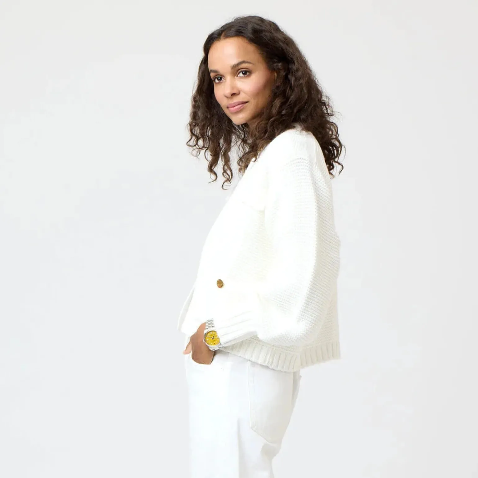 Alaina Cardigan White