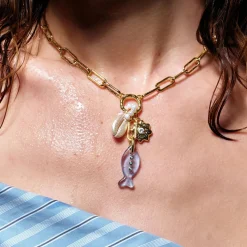 Alexi Charm Necklace Gold