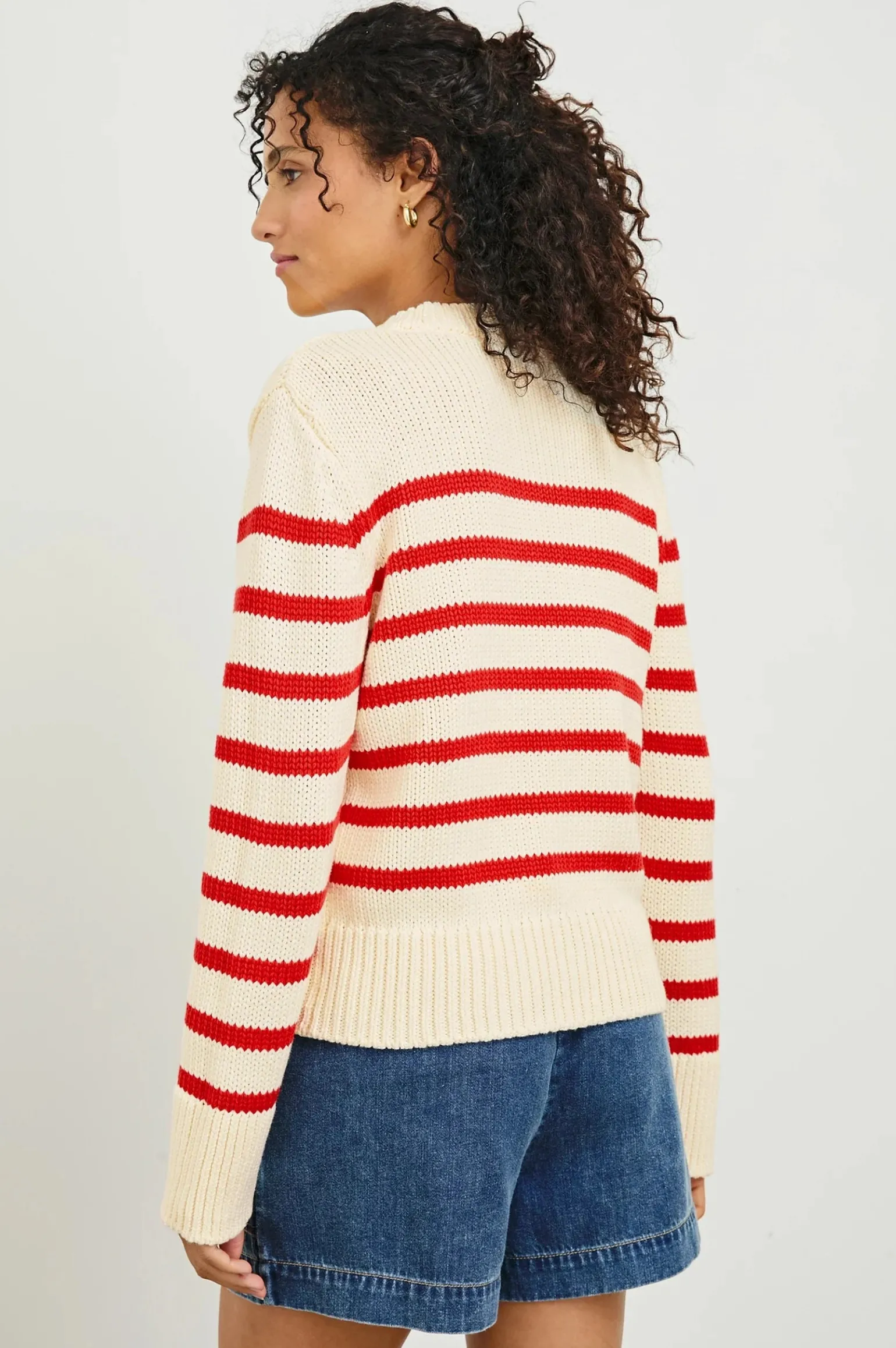 Alise Sweater Cherry Stripe