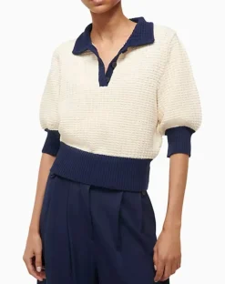 Altea Sweater Ivory/Navy
