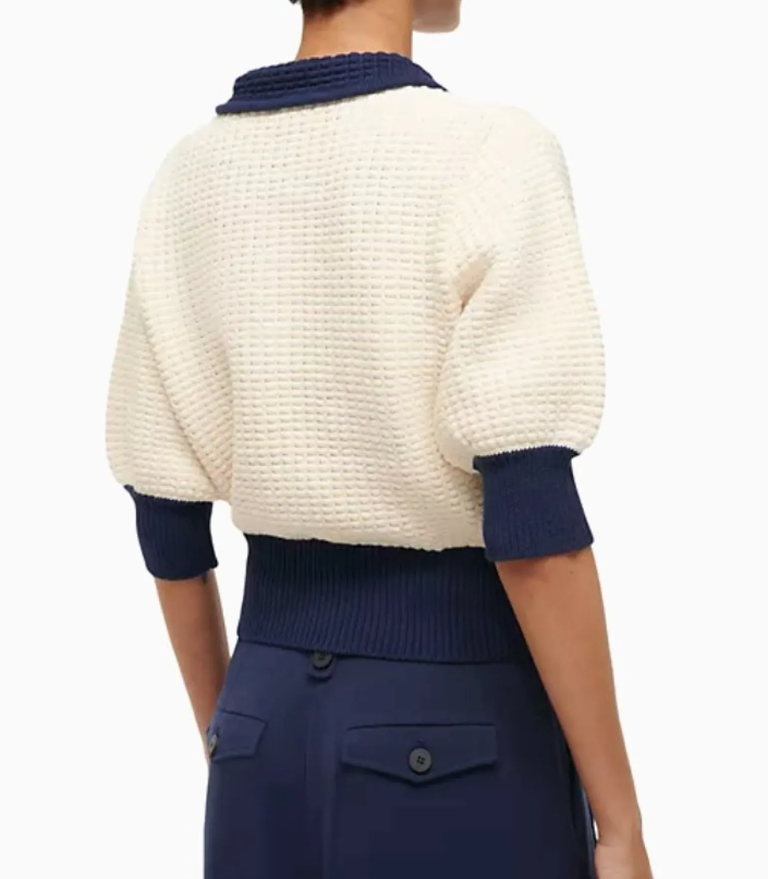 Altea Sweater Ivory/Navy