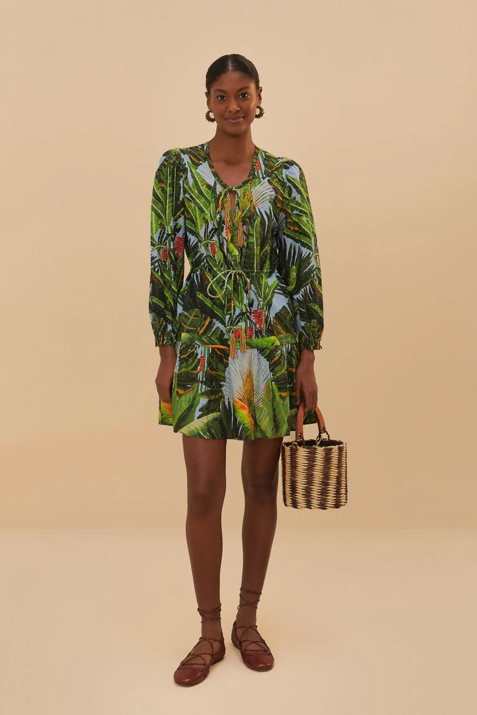 Amazonia Forest Blue Mini Dress