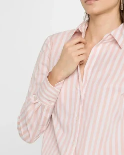 Amelia Shirt Pink Shell/White