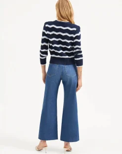 Ansonia Cardigan Navy/Off-White/Bluebell