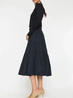 Ava Tiered Dress Black Onyx Combo