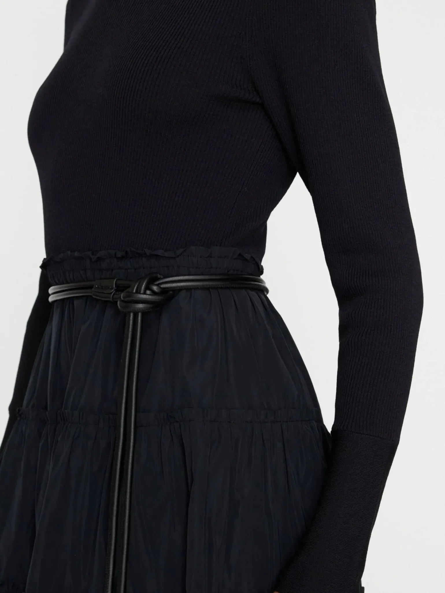 Ava Tiered Dress Black Onyx Combo