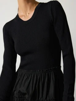 Ava Tiered Dress Black Onyx Combo