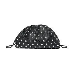 Bailey Dome Clutch Black/Silver