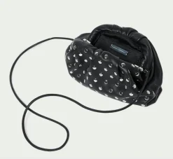 Bailey Dome Clutch Black/Silver