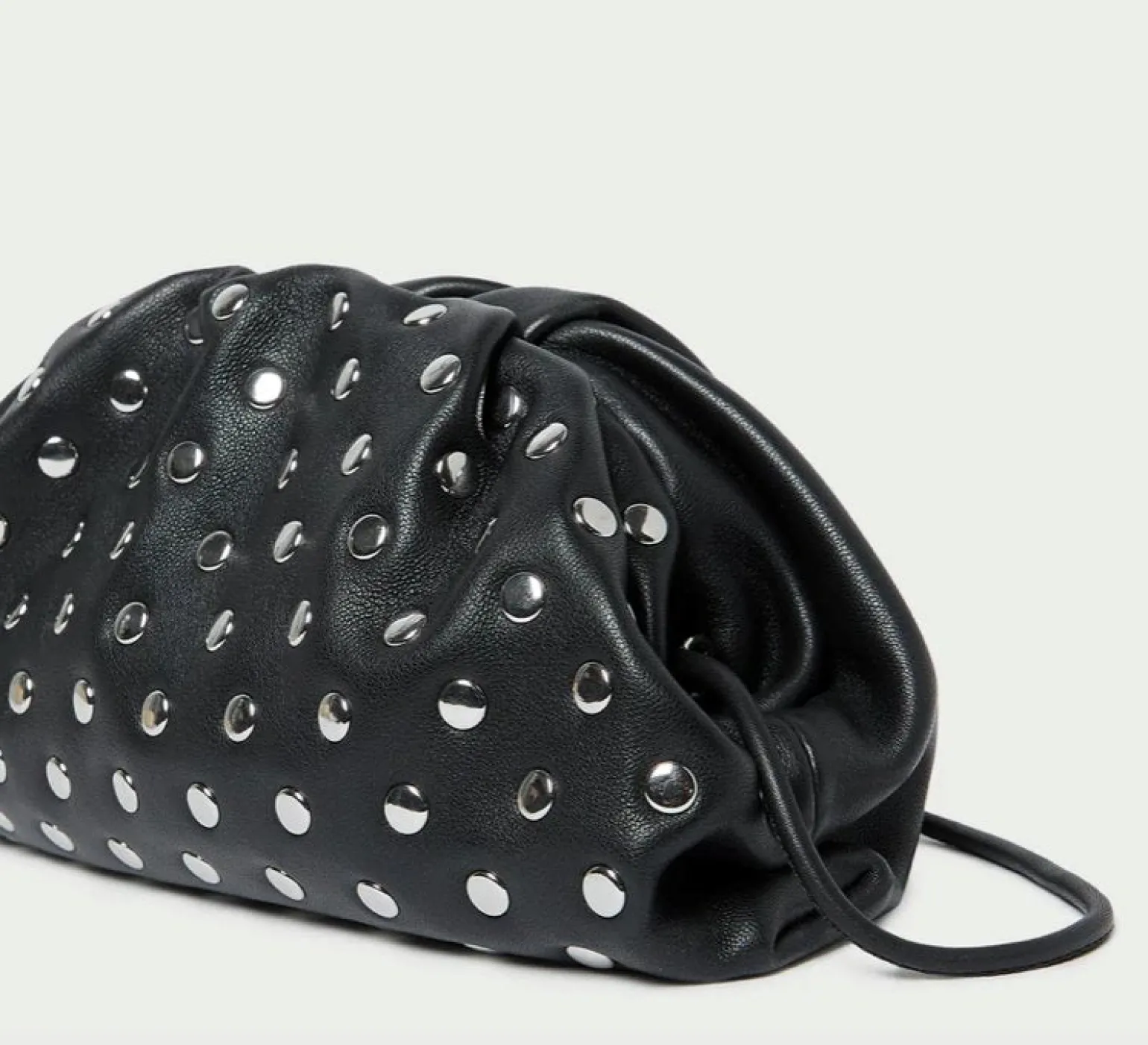 Bailey Dome Clutch Black/Silver