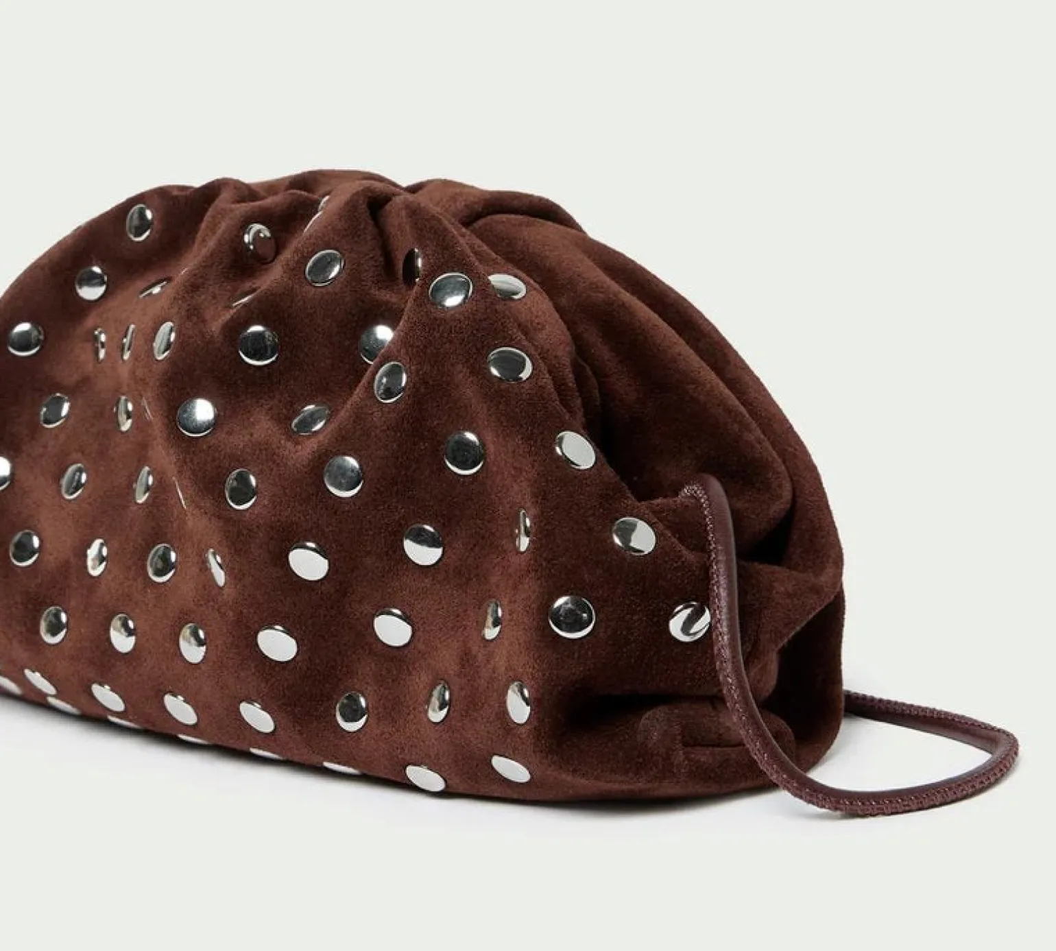 Bailey Dome Clutch Espresso/Silver