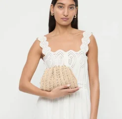 Bailey Dome Clutch Natural/Clear