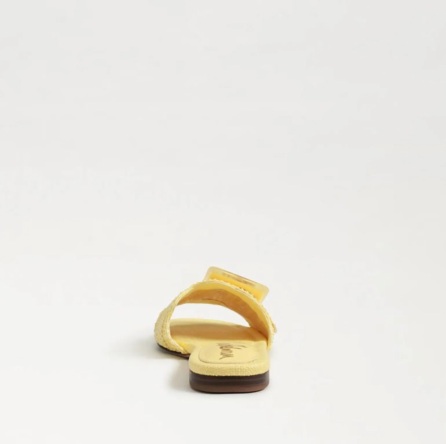 Bambi Slide Sandal Buttercup Yellow Raffia