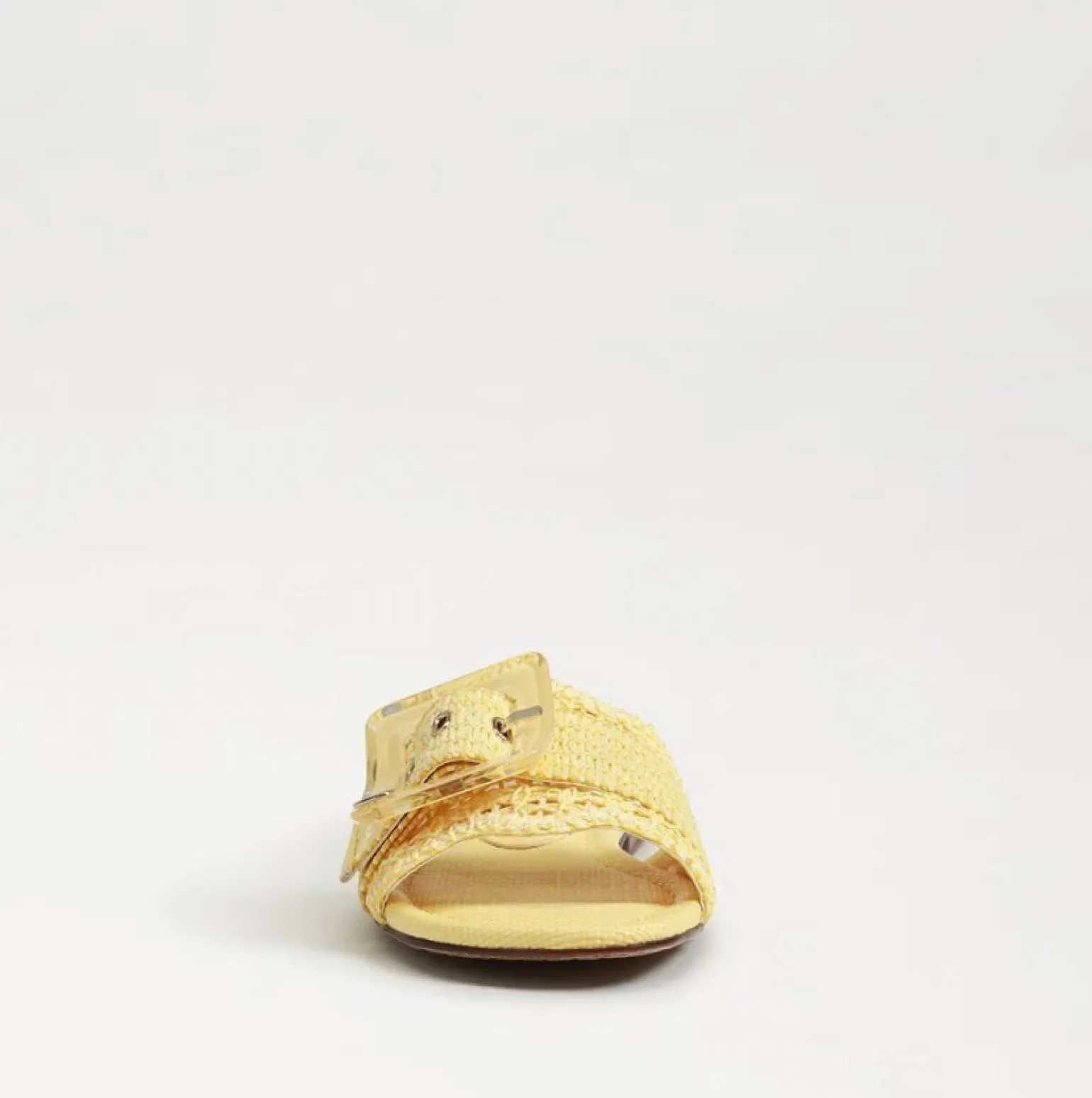 Bambi Slide Sandal Buttercup Yellow Raffia