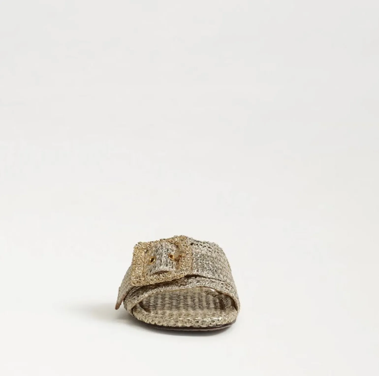 Bambi Slide Sandal Gold Raffia
