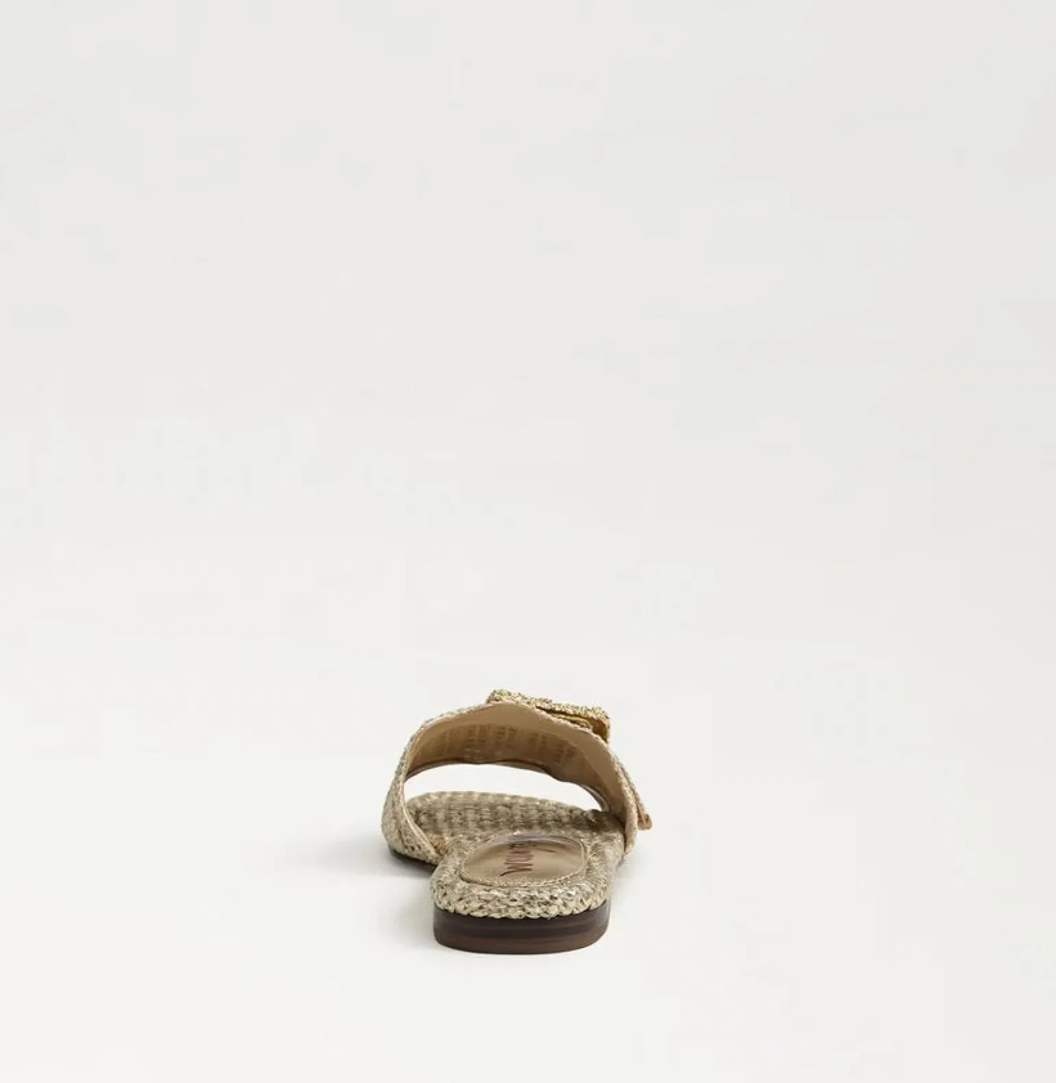 Bambi Slide Sandal Gold Raffia