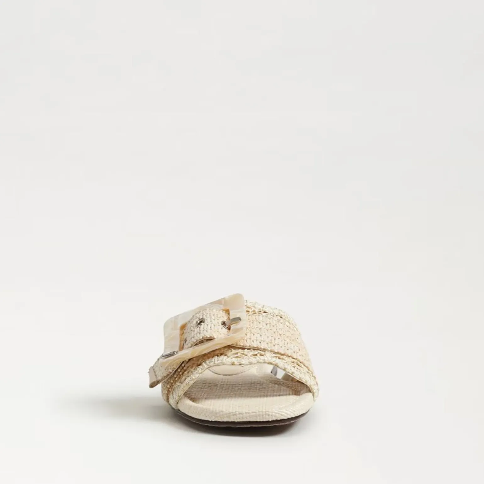 Bambi Slide Sandal Linen Raffia