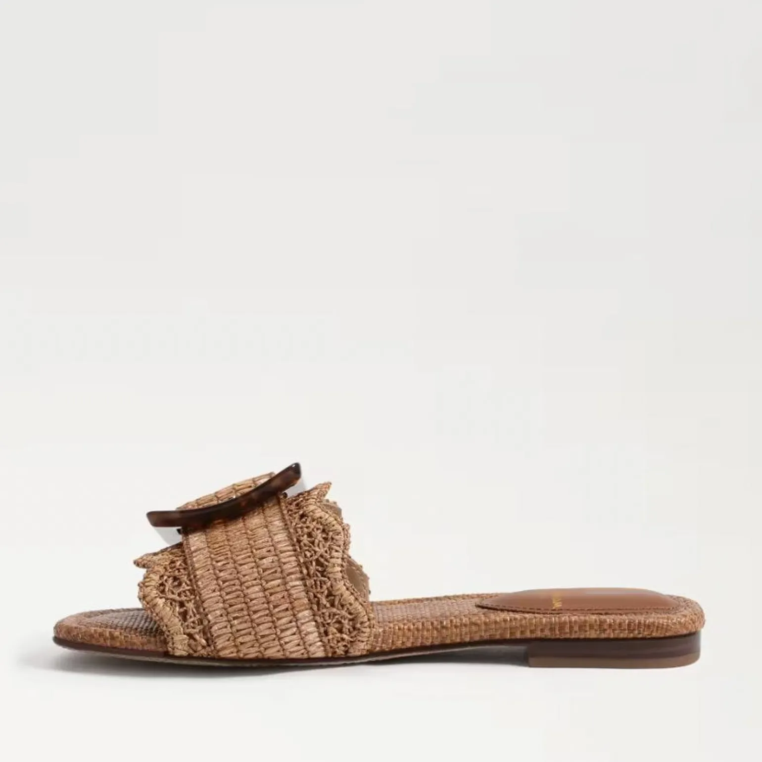 Bambi Slide Sandal Raffia Cuoio