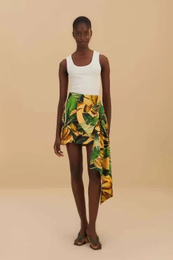 Banana Embroidered Off-White Tank Top