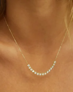 Baroness Tennis Chain Necklace Gold