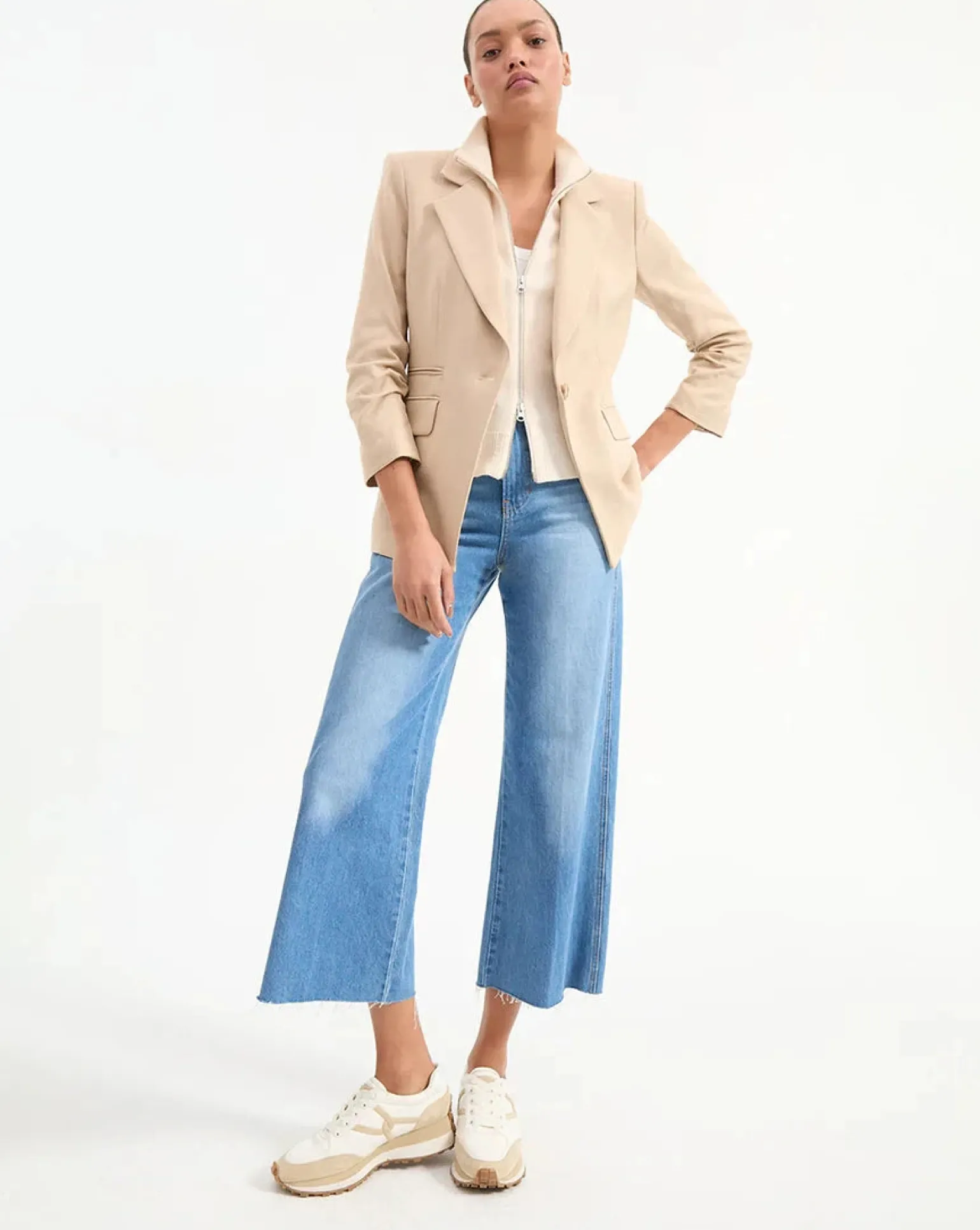 Battista Dickey Jacket Stone Khaki