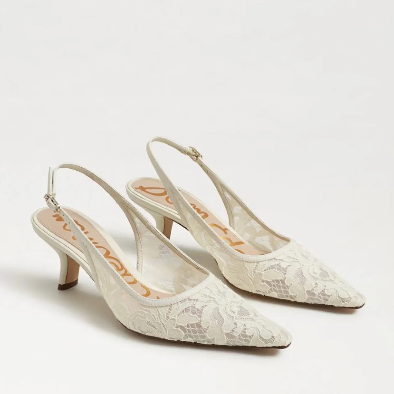Bianka Slingback Pump Ivory Lace