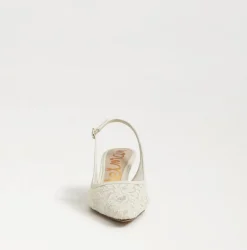 Bianka Slingback Pump Ivory Lace