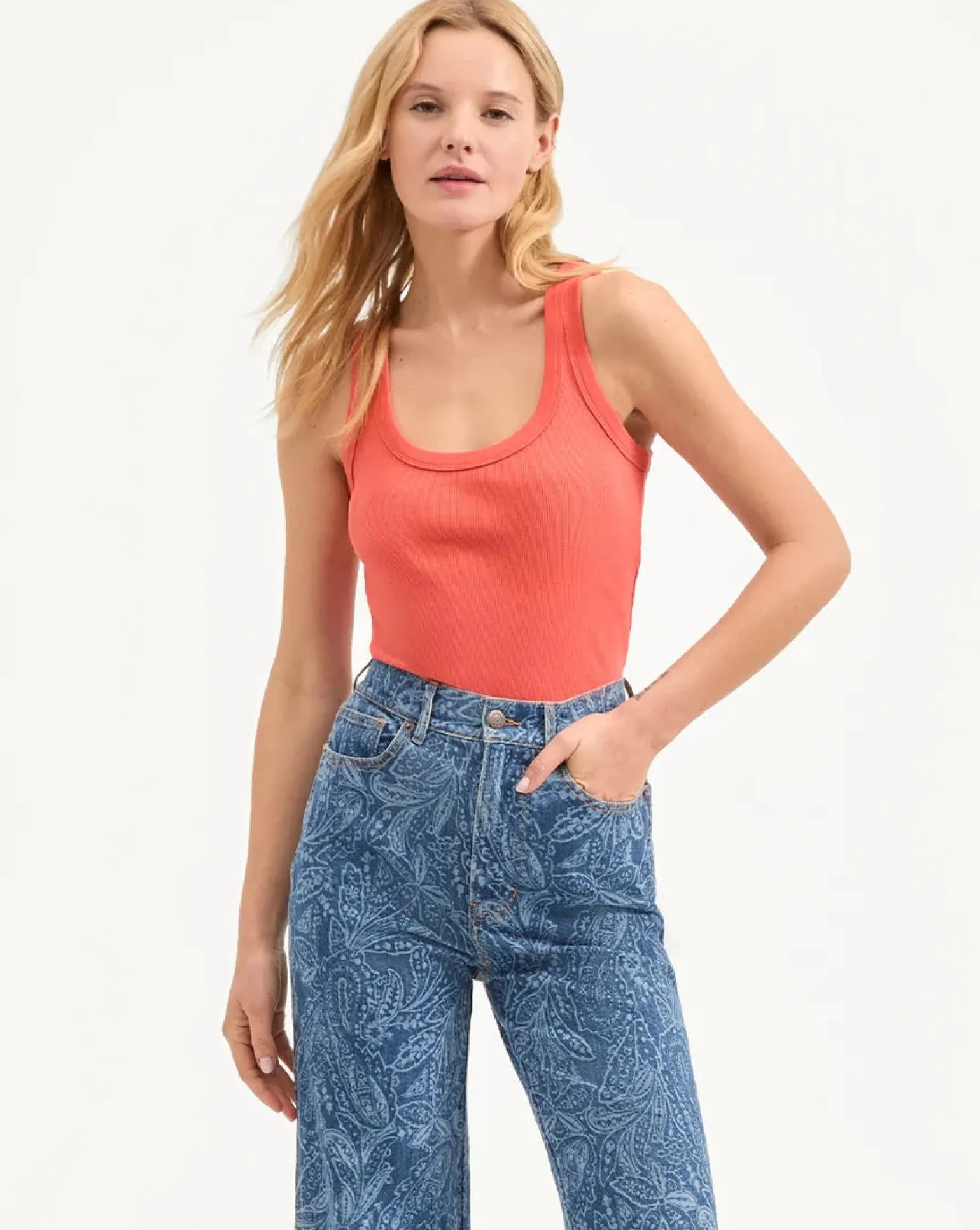 Birke Tank Persimmon