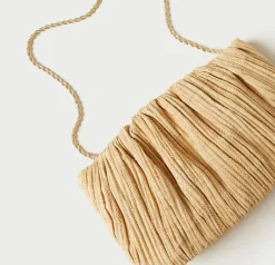 Brit Flat Plated Clutch Natural