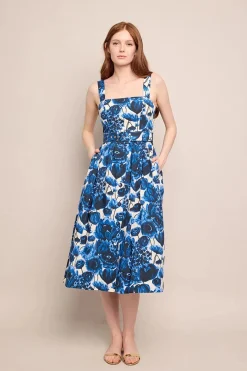 Candace Dress Flora Grove Blue
