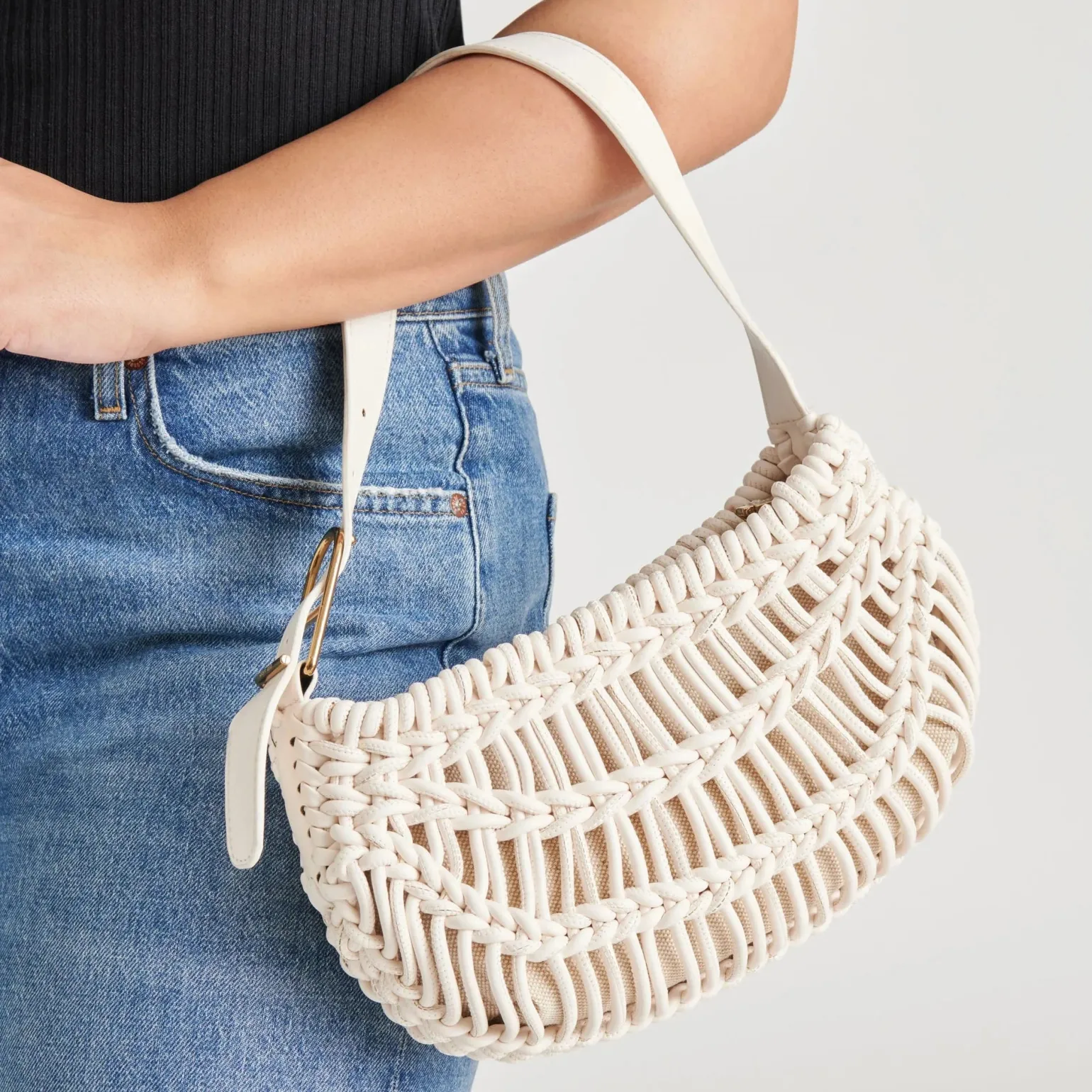 Cannes Shoulder Bag Ivory Stella