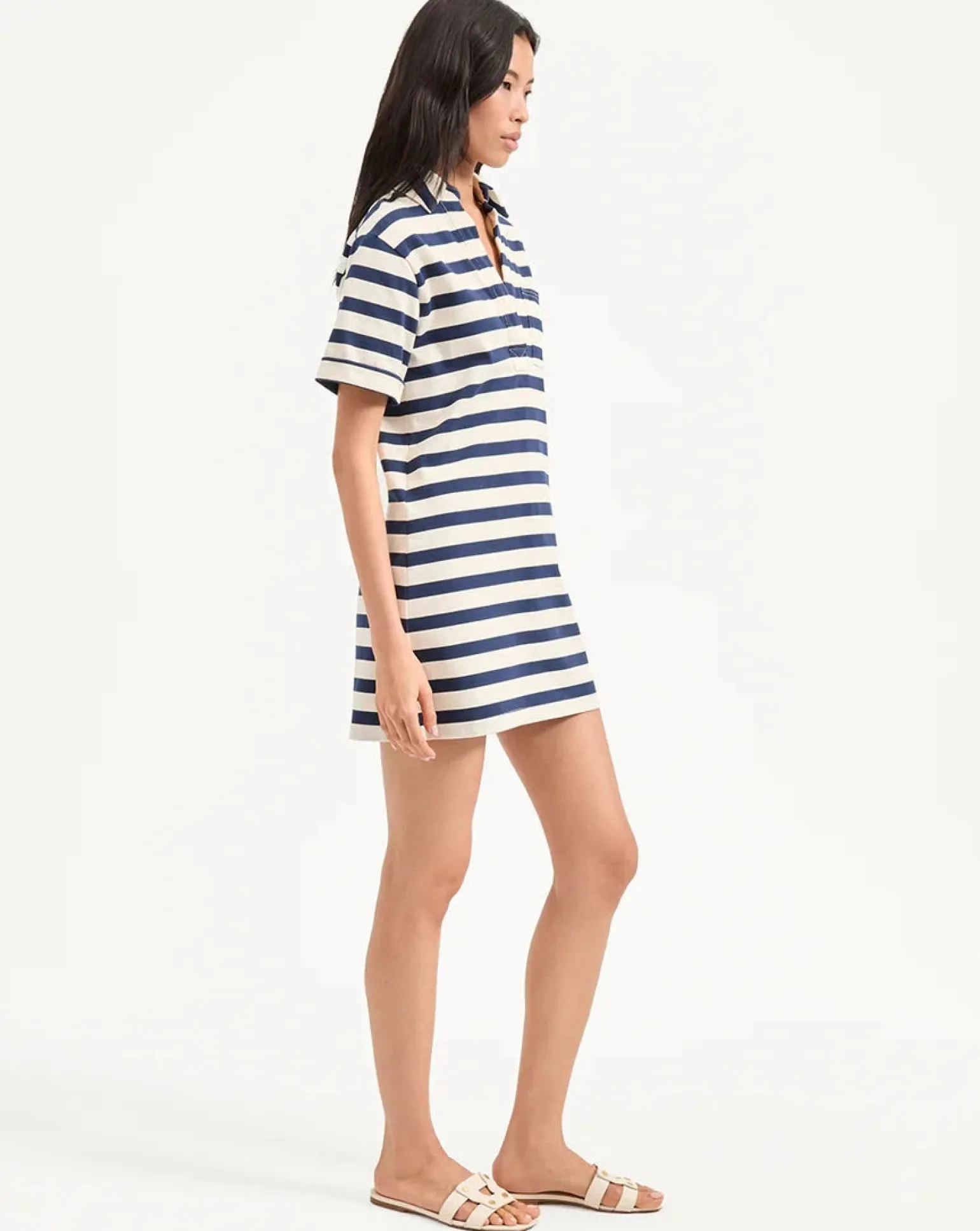 Cayden Dress Navy/Dove