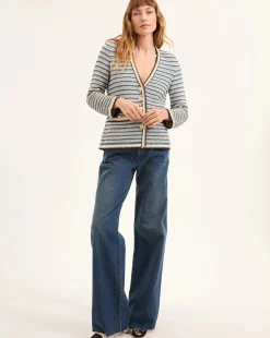 Ceriani Knit Jacket Navy Multi