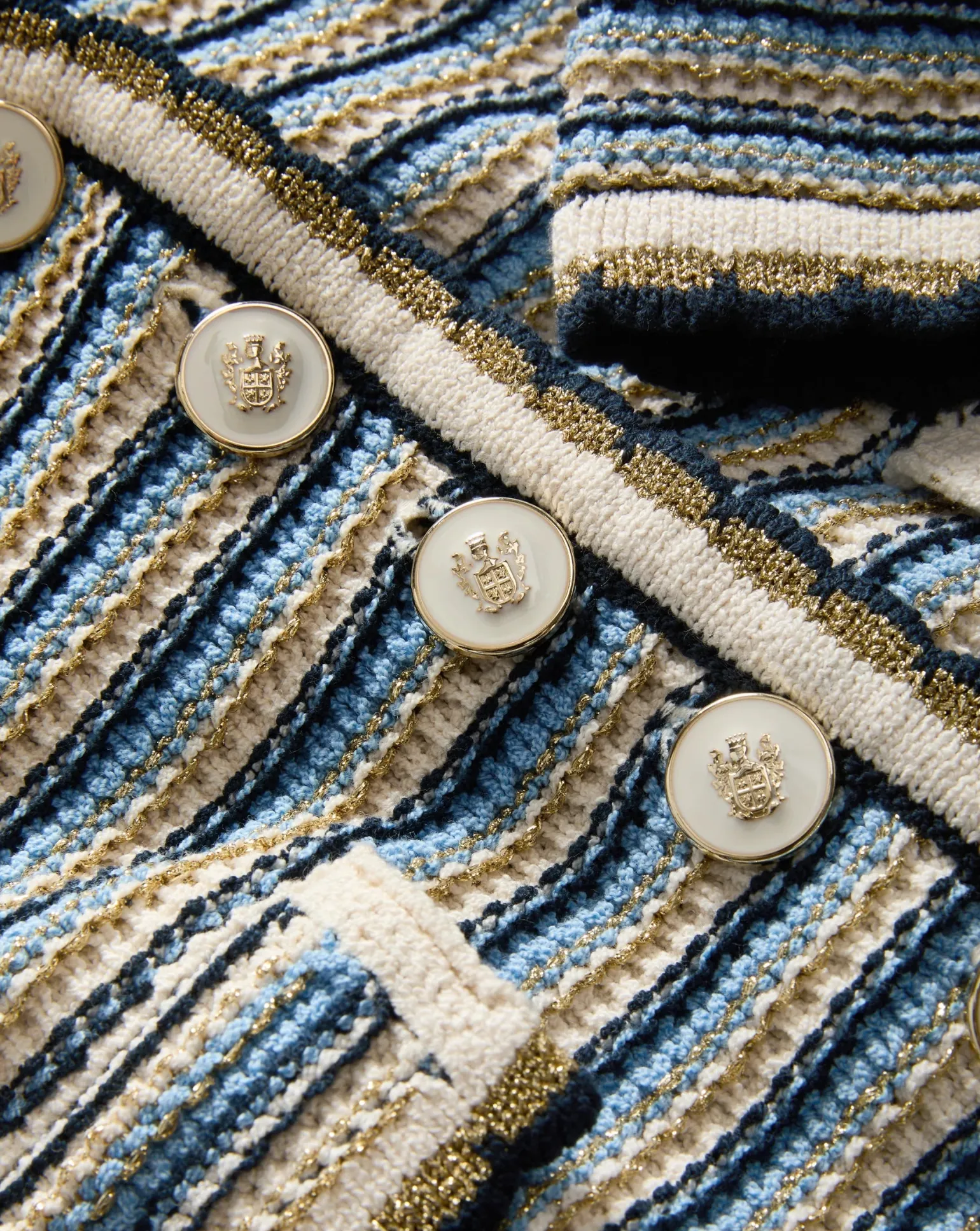Ceriani Knit Jacket Navy Multi