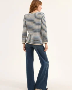 Ceriani Knit Jacket Navy Multi