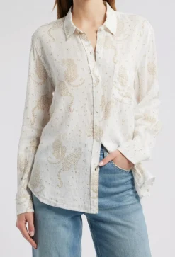 Charli Button Down Cheetah Spots
