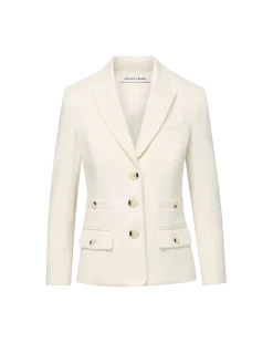 Cropped Terre Dickey Jacket Off White
