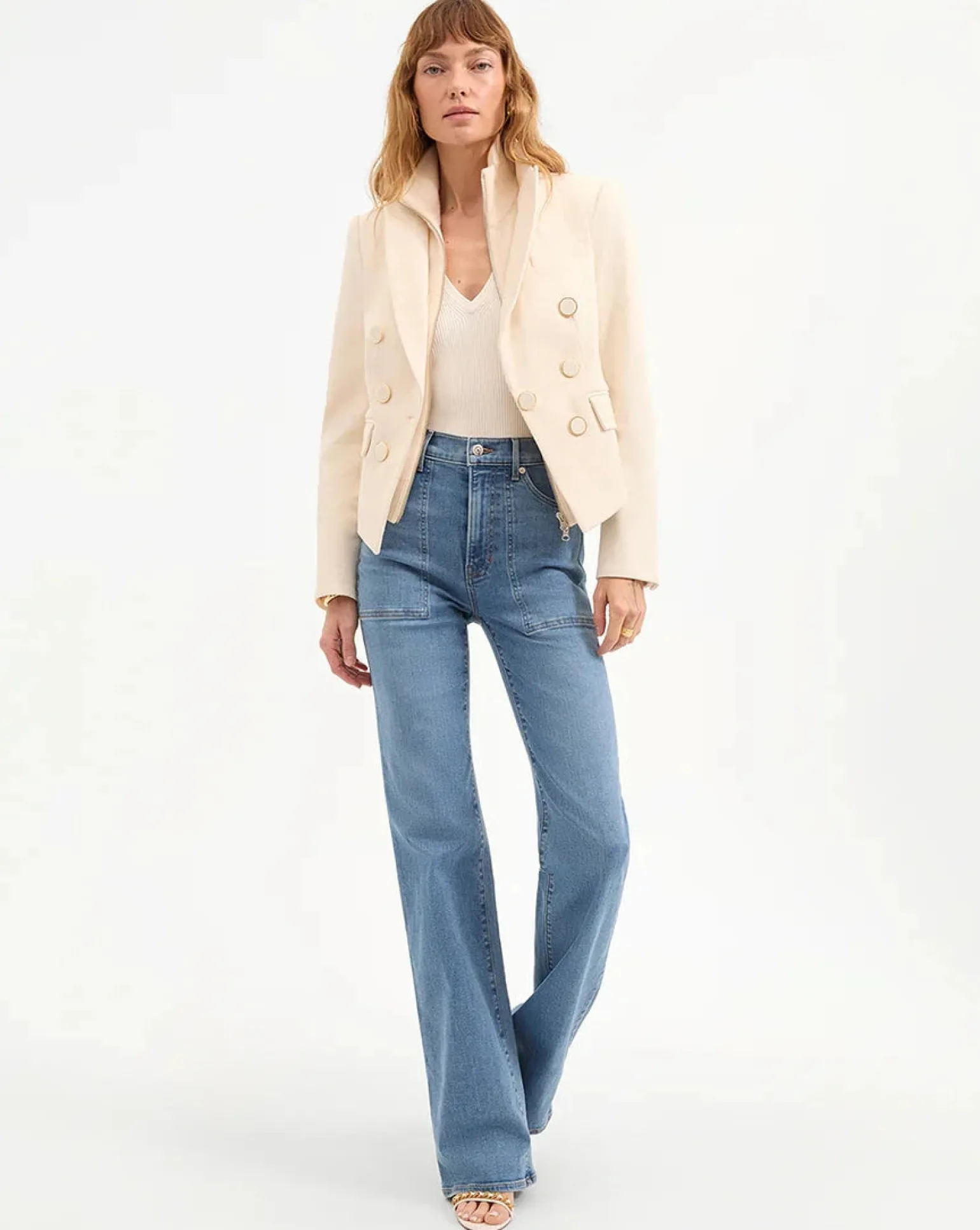 Diego Dickey Jacket Ecru