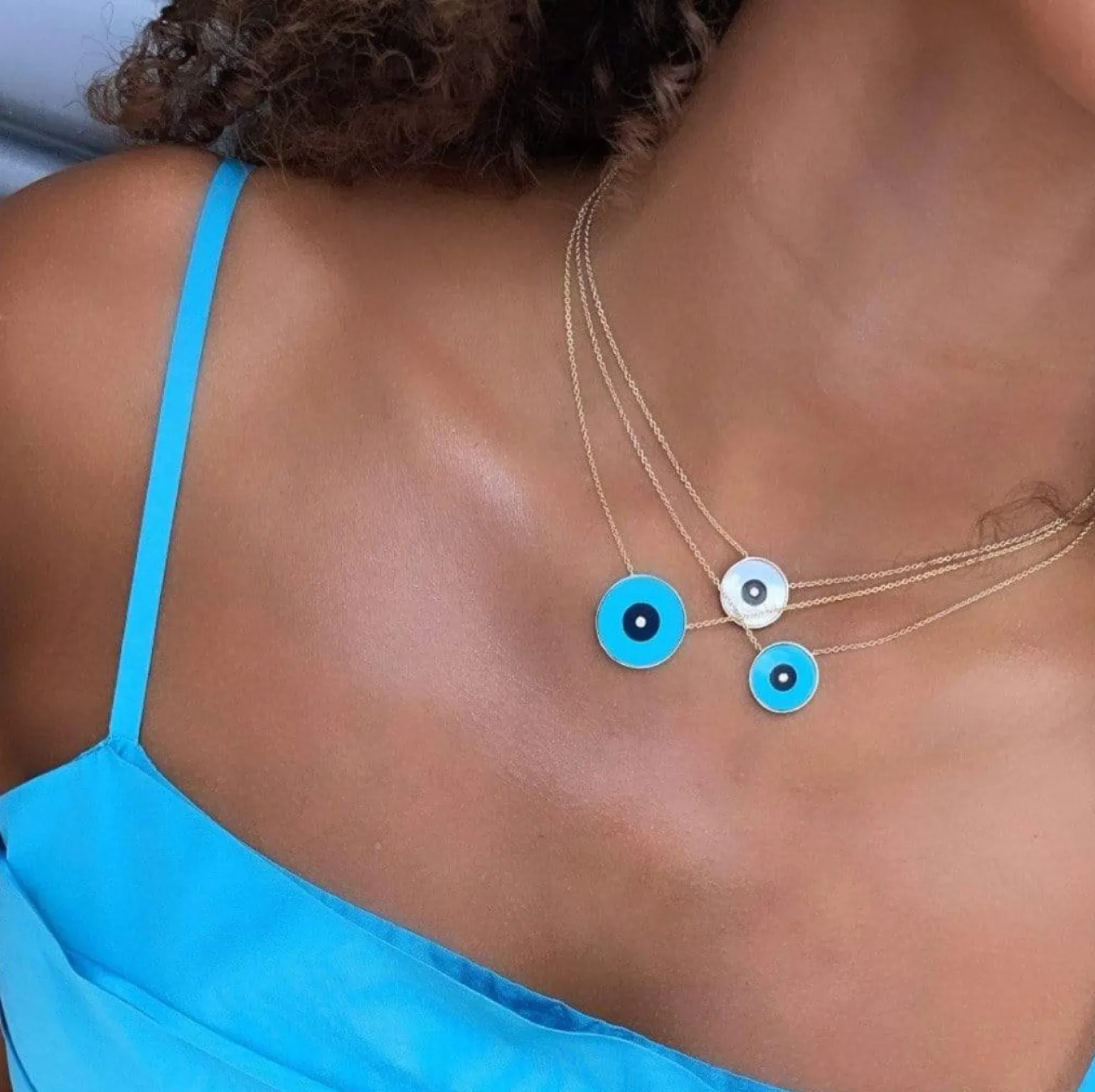 Dina Necklace Turquoise/Black Onyx