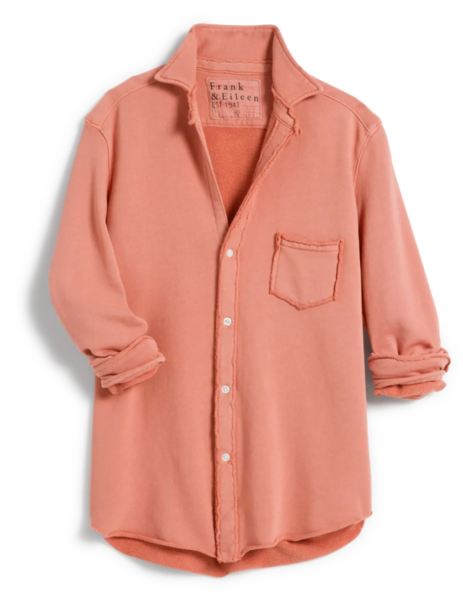 Eileen Sweatshirt Button Button Triple Fleece Squash