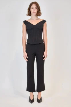 Evie Cropped Pant Black