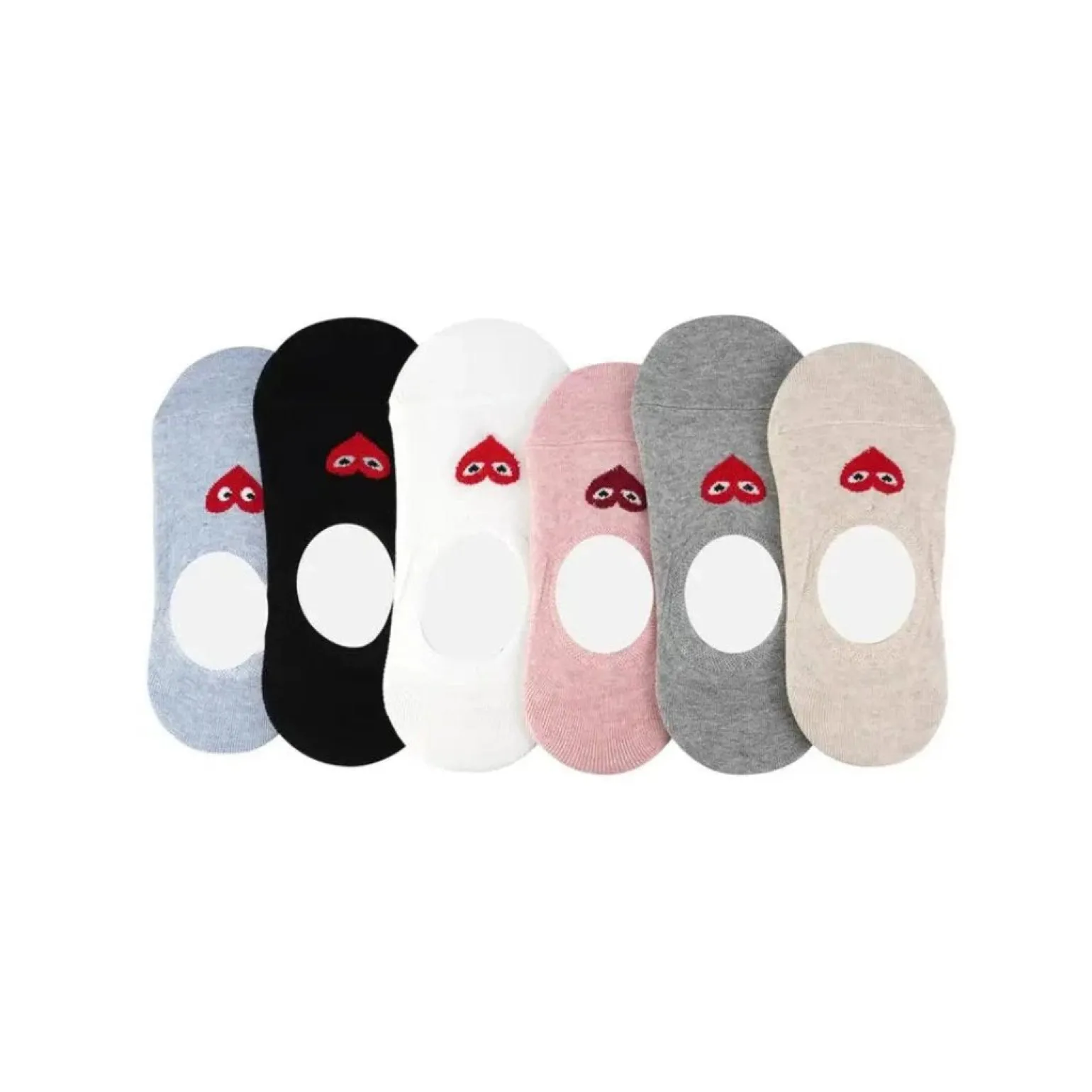 Eyes Heart You No Show Socks
