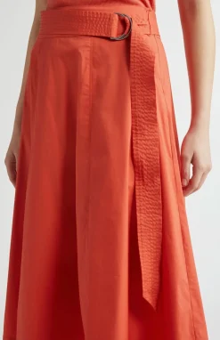 Facia Skirt Persimmon