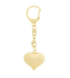 Gold Puffy Heart Handbag Charm
