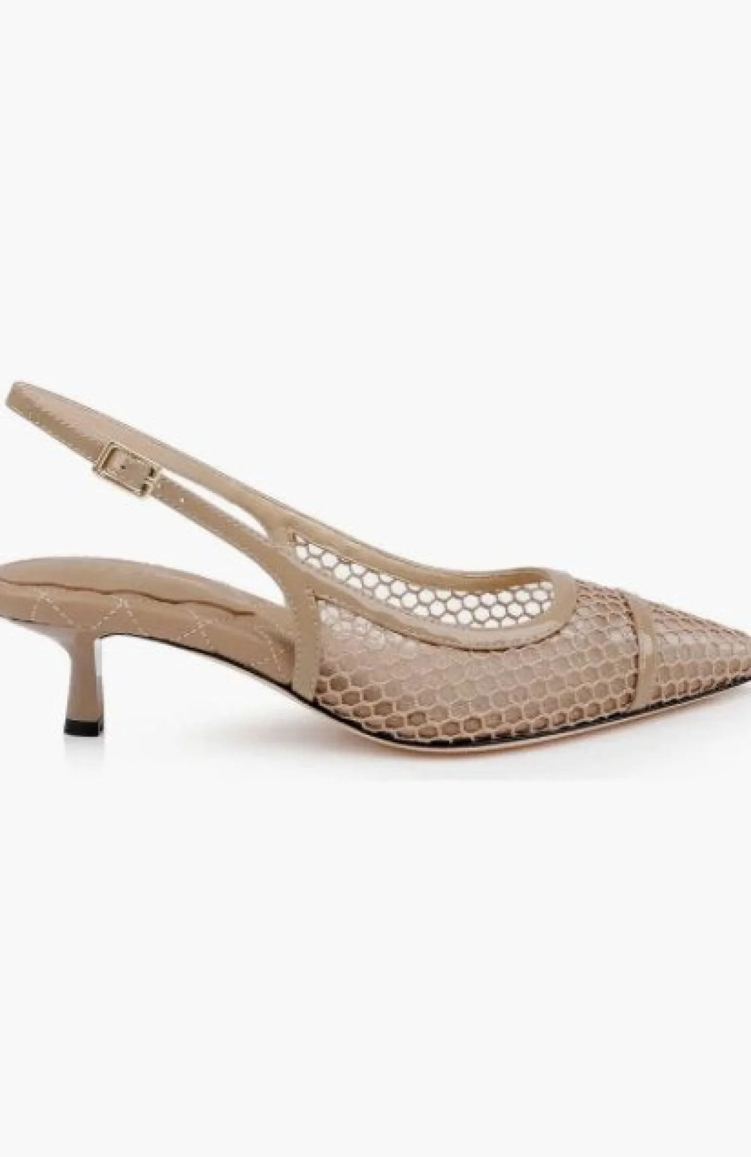 Graland Pointed Toe Slingback Pump Cappuccino Mesh