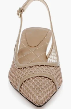 Graland Pointed Toe Slingback Pump Cappuccino Mesh