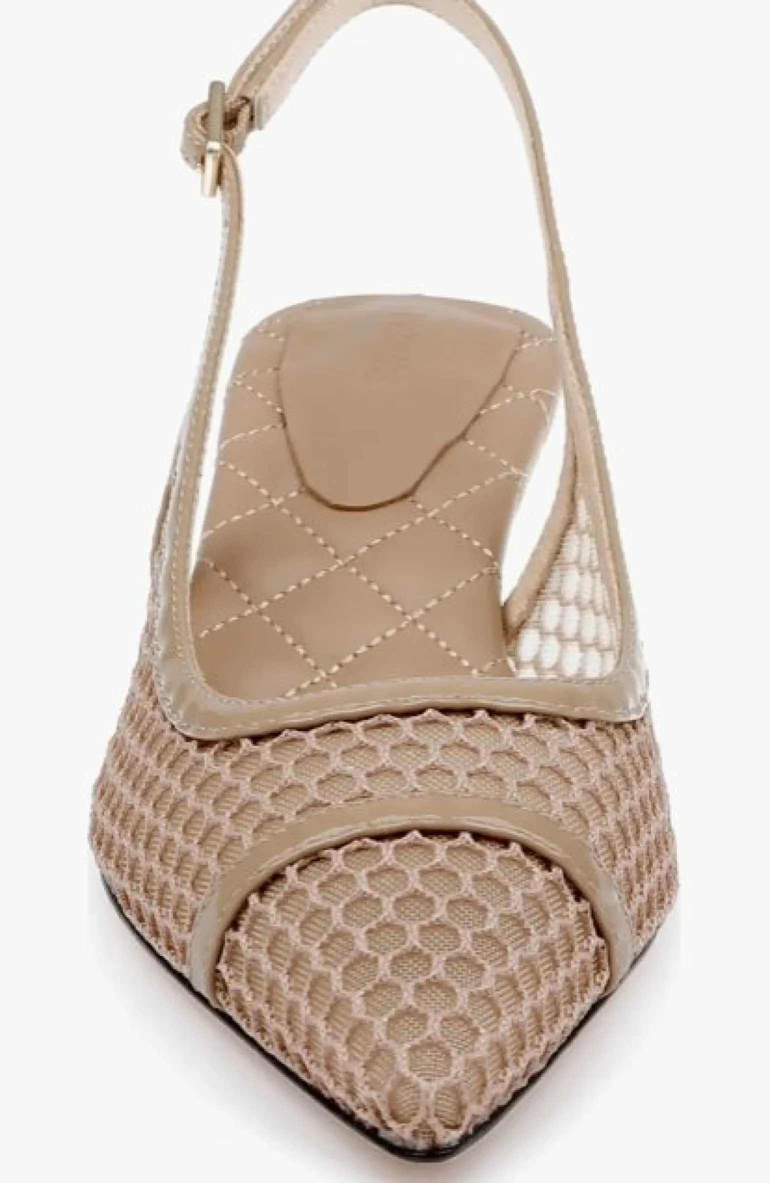 Graland Pointed Toe Slingback Pump Cappuccino Mesh