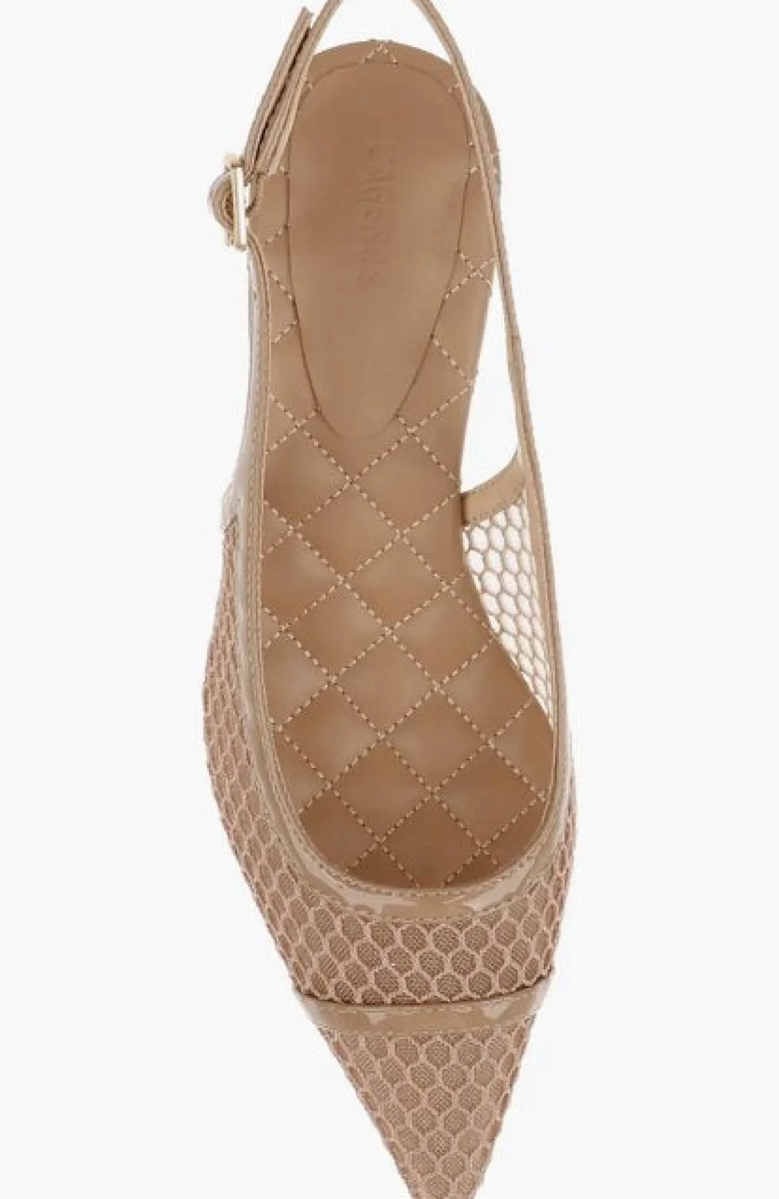 Graland Pointed Toe Slingback Pump Cappuccino Mesh